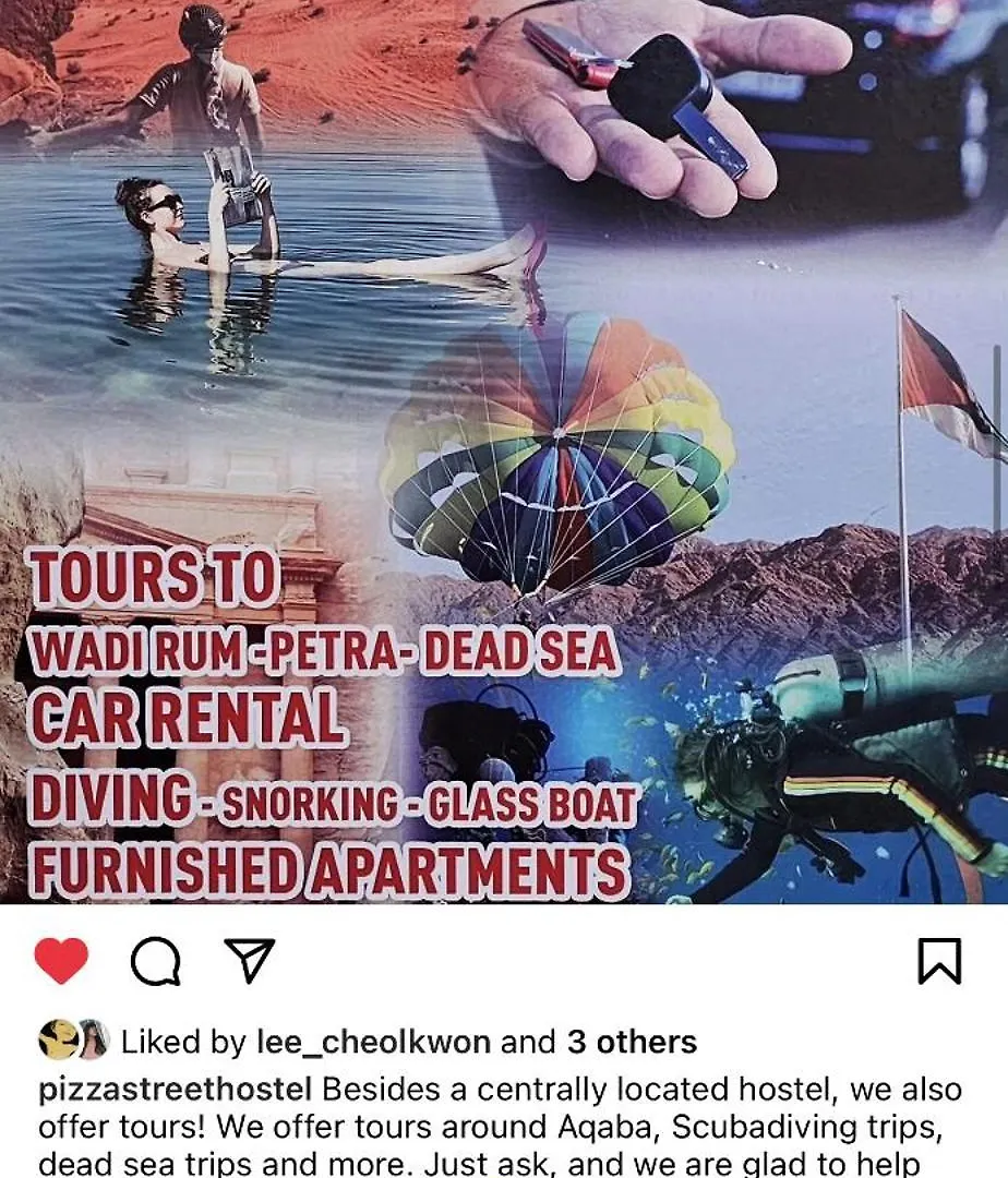 Pizza Street Hostel Aqaba Jordan